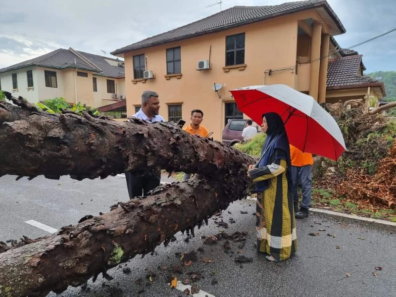 狂風暴雨來襲　齋戒月市集百個攤位被毀