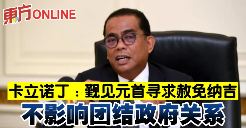 卡立諾丁：覲見元首尋求赦免納吉　不影響團結政府關係