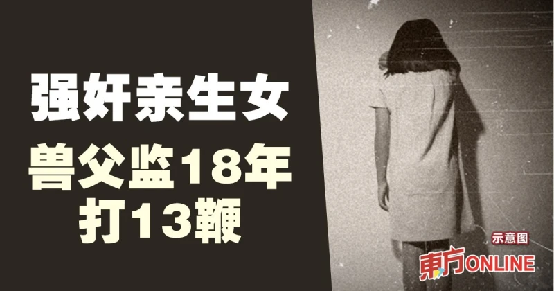 強姦親生女　獸父監18年打13鞭
