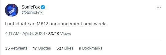 曝《真人快打12》將於本周公布 預計今年年內推出