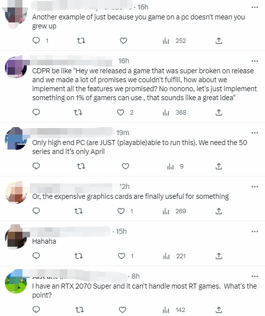 《2077》全景光追只上PC羨煞主機玩家：愧稱次世代