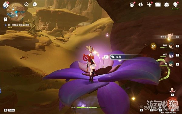 原神憂曇花採集路線一覽 6個花蕊點位分享