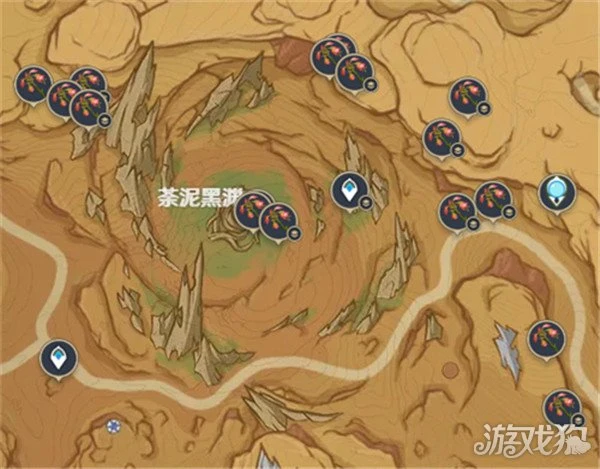 原神悼靈花採集路線分享 78朵採集路線