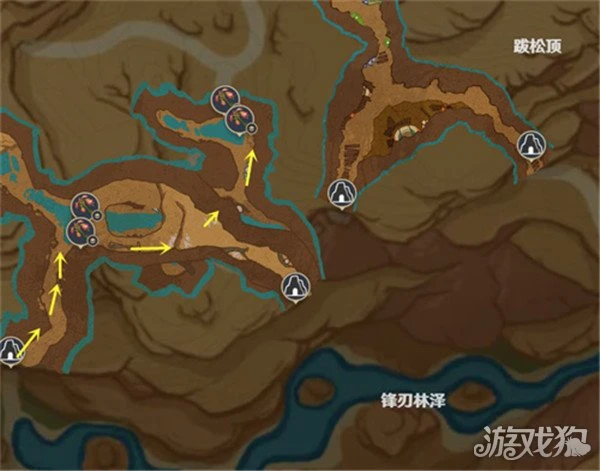 原神悼靈花採集路線分享 78朵採集路線