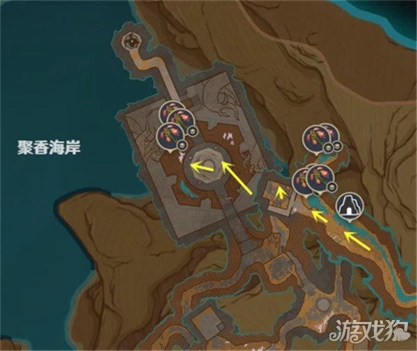 原神悼靈花採集路線分享 78朵採集路線