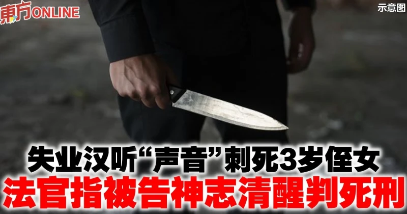 失業漢聽「聲音」刺死3歲侄女　法官指被告神志清醒判死刑