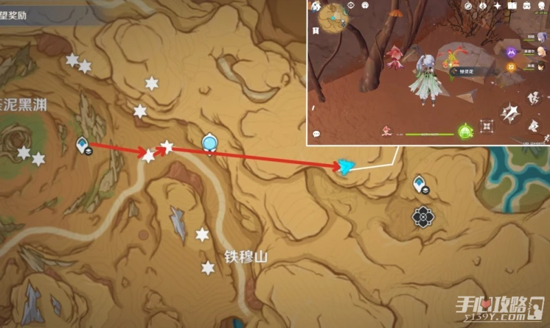 《原神》荼泥黑淵悼靈花位置一覽