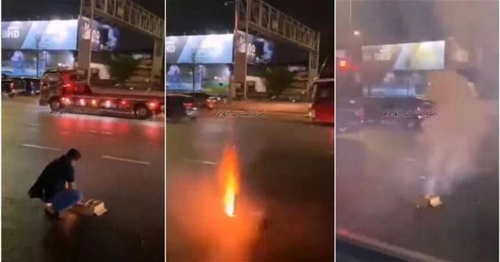 男子MRR2放煙花犯眾怒　網民：讓他在牢里慶開齋！