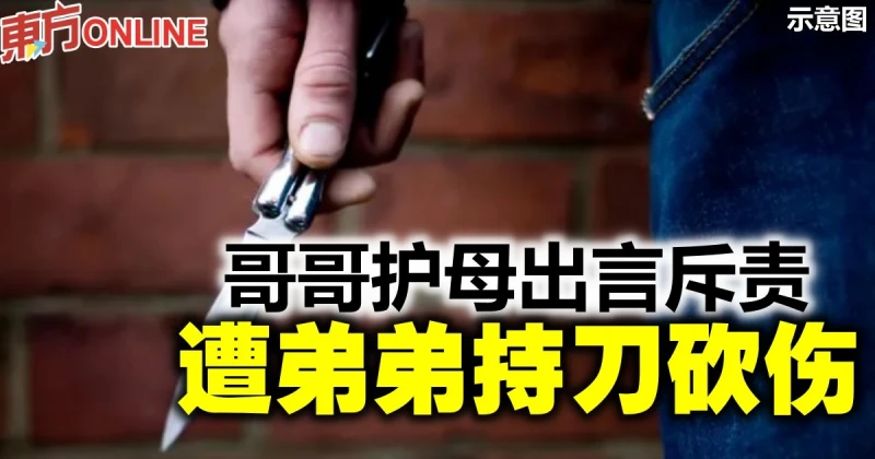 哥哥護母出言斥責　遭弟弟持刀砍傷