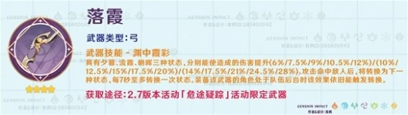 《原神》活動四星武器搭配推薦