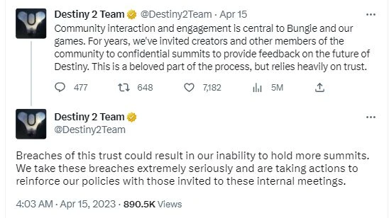 棒雞對《命運2》泄密者很失望：他辜負了我們的信任