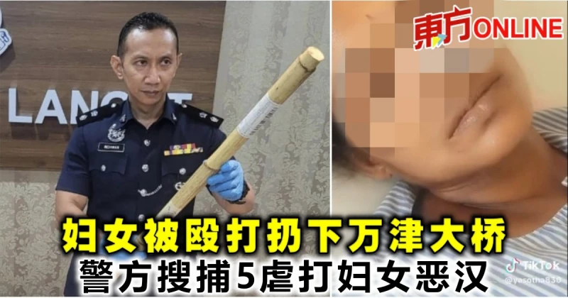 婦女被毆打扔下萬津大橋　警方搜捕5虐打婦女惡漢