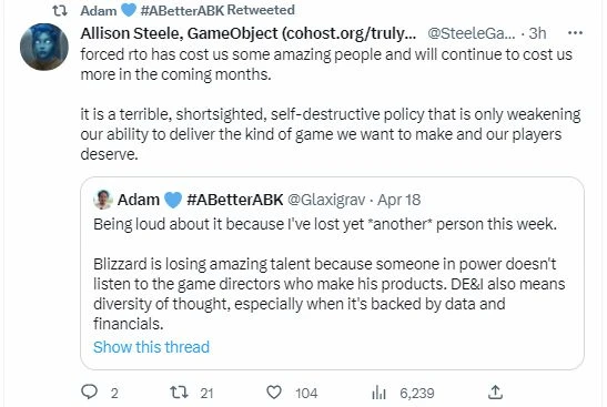 開發者爆料暴雪人才流失嚴重:高層無視意見獨斷專行