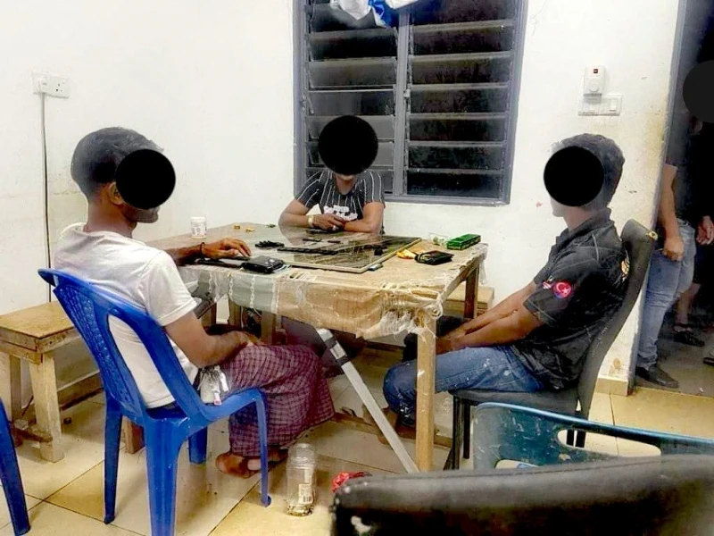 哥打丁宜警方突擊民宅　逮捕7非法聚賭外籍男子