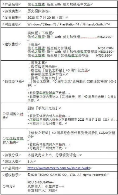 《信長之野望･新生 威力加強版》公開攻城戰信息