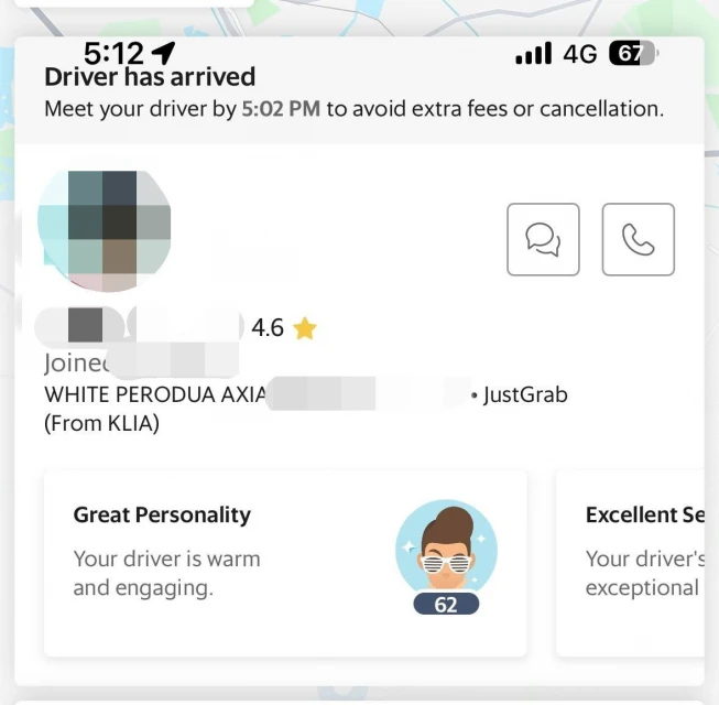 女乘客雨天搭Grab　半途被司機趕下車