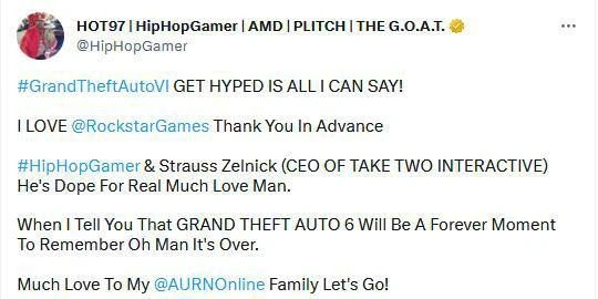 博主曬與R星老闆合影 稱《GTA6》「永遠值得銘記」