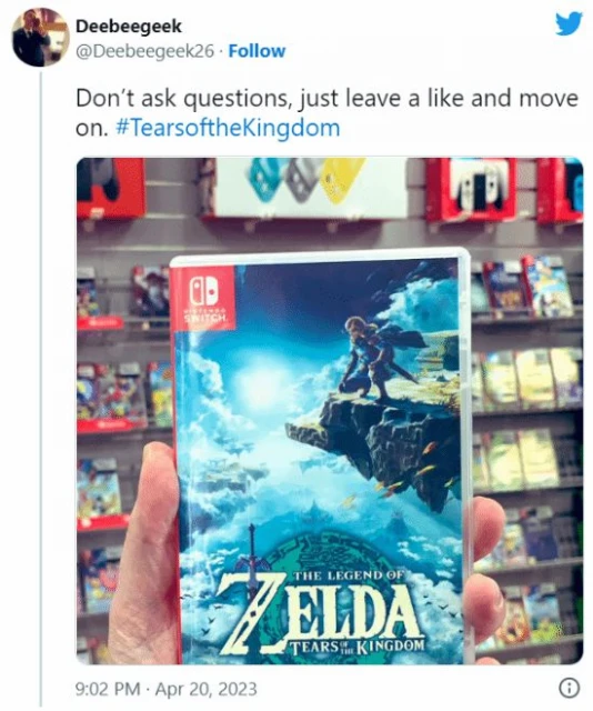 散播劇透焦慮：網傳《塞爾達傳說王國之淚》已偷跑