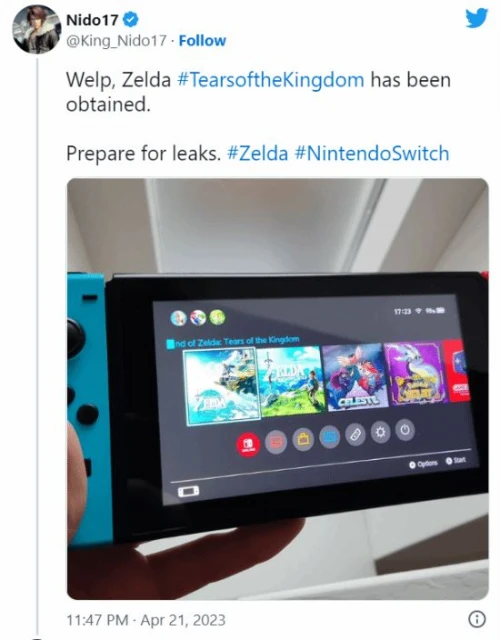 散播劇透焦慮：網傳《塞爾達傳說王國之淚》已偷跑