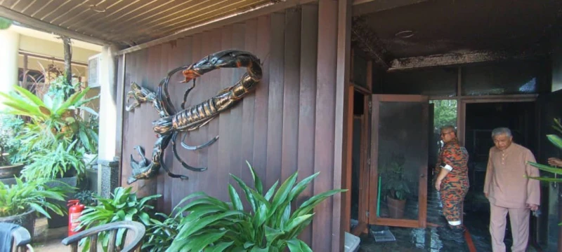 副首相住家遭祝融光顧　貓籠遭大火燒成廢鐵