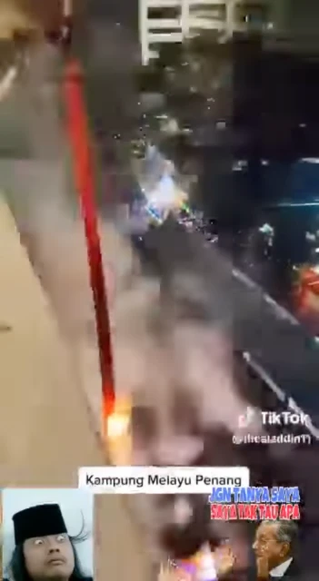 檳甘榜馬來由歡慶開齋節　煙花爆竹轟炸上空如「戰場」