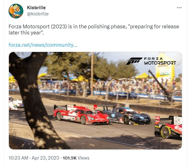 《極限競速2023》正處於打磨階段