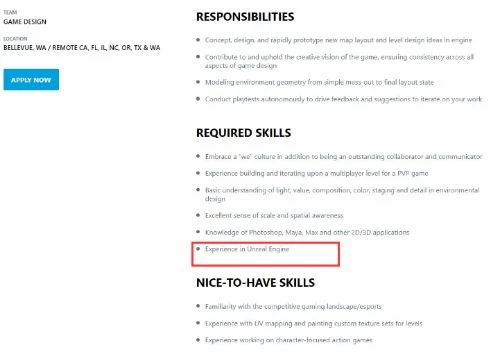 招聘信息顯示：棒雞未來某款多人新作或用虛幻引擎