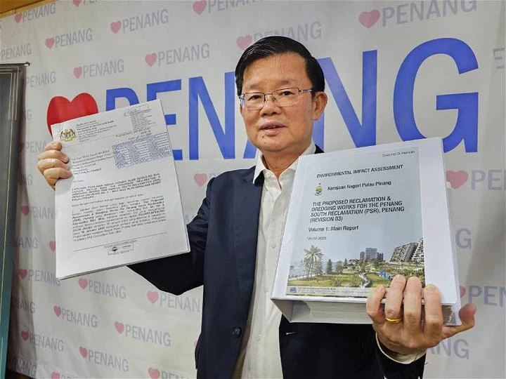 檳南部填海環境報告獲批　曹觀友料今年第三季動工