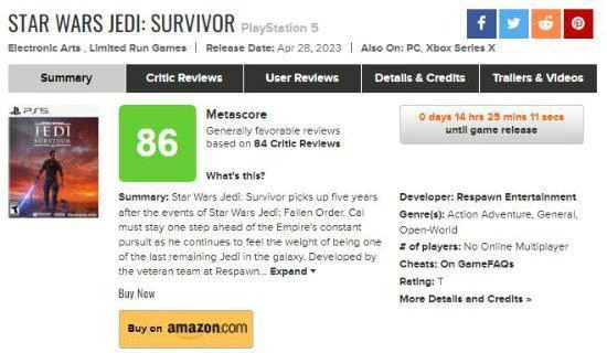 《星戰倖存者》M站86分：最好的星戰遊戲 沒有之一