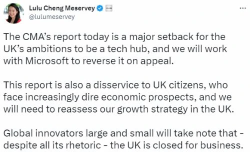 動暴高管大張其詞:CMA否決收購案體現英國封鎖商業