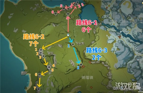 原神琉璃袋採集路線大全 236個點位分布