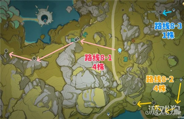 原神琉璃袋採集路線大全 236個點位分布