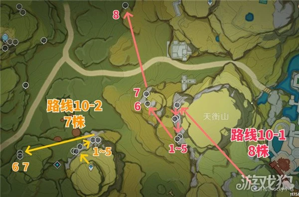 原神琉璃袋採集路線大全 236個點位分布