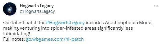 羅恩狂喜！《霍格沃茨》新版本加「蜘蛛恐懼症模式」