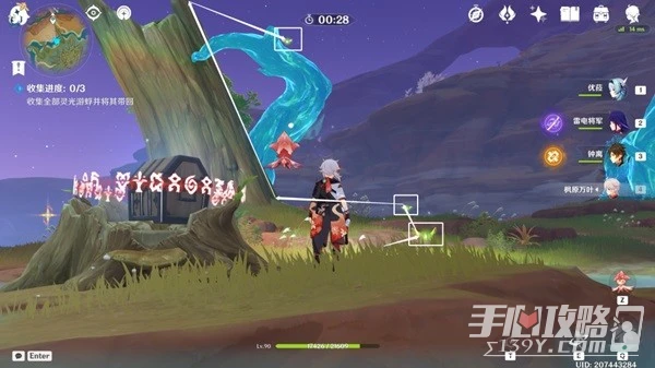 《原神》佑靈礫漠靈光游蜉位置一覽