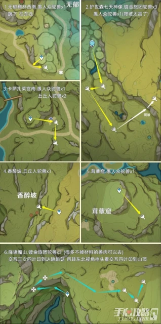 《原神》載貨駝獸路線匯總