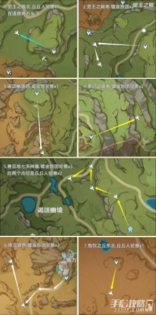 《原神》載貨駝獸路線匯總