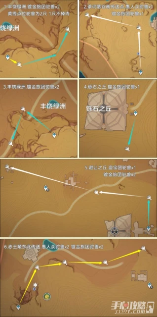 《原神》載貨駝獸路線匯總