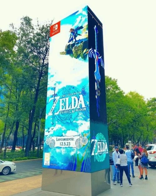 《王國之淚》大型宣傳：腐朽大師劍亮相柱體螢幕