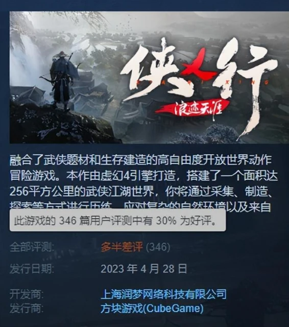 國產武俠開放生存新游？外掛泛濫BUG多，玩家吐槽：100塊喂狗了！