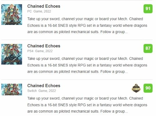 獨立佳作《鎖鏈回聲》M站遭差評轟炸 M站均分90+