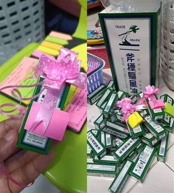 逗趣家長送40瓶風油作教師節禮物　網民：希望老師教書時不再頭疼？