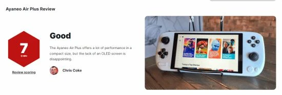 國產AYA新掌機IGN 7分：性價比太低！不如ROG