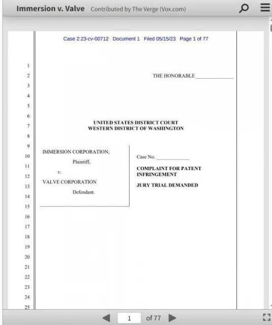 只因Steam Deck震動太優秀！V社被相關專利公司起訴