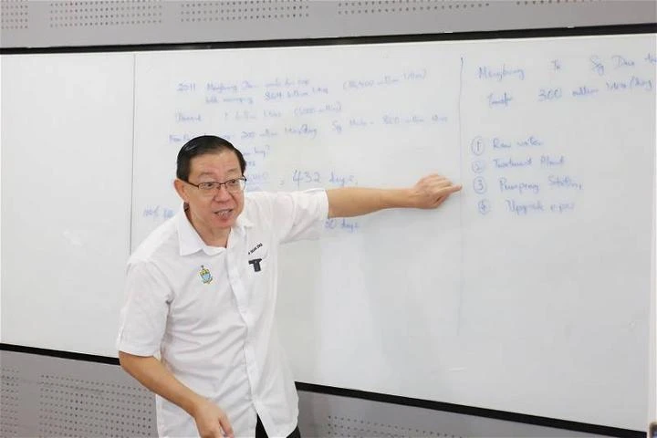 林冠英搬出數據證明　「1年不下雨，檳城也不水荒」