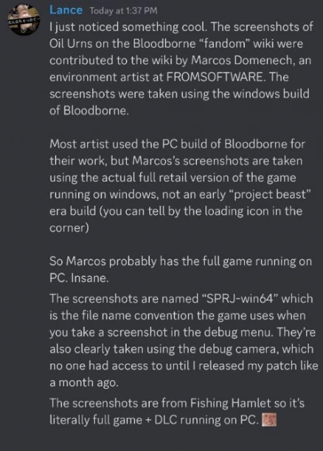 爆料人曬《血源》PC版證據：年過久遠所以希望不大