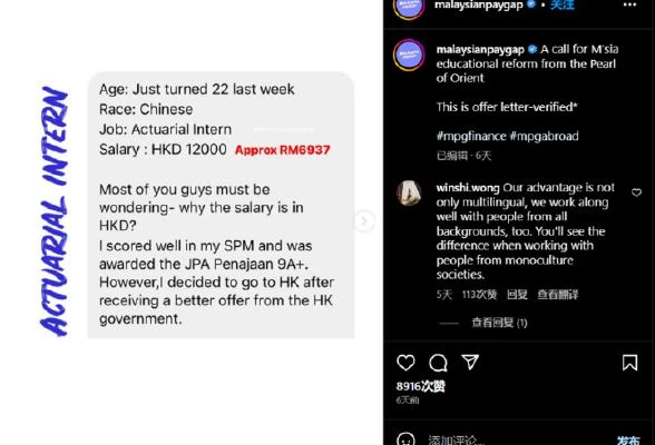 在香港實習薪資約RM7000　22歲男子：懂中文很重要