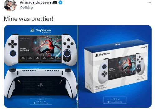 玩家吐槽索尼最新雲掌機造型：還不如我設計的好看