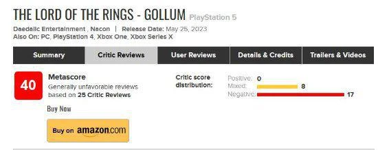 外媒銳評《魔戒:咕嚕》:50美元?免費送都別玩