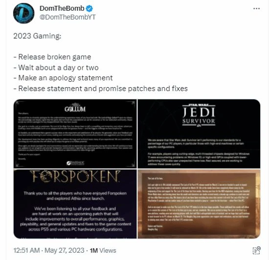 玩家厭倦了廠商的模式化道歉:這種現狀何時能改變?